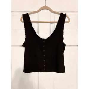 Wild Fable Waffle Tank Top with Buttons